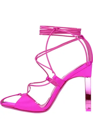 The Attico Schoenen, Dames, Roze, 38 EU, Leer, Sandalen Fuchsia