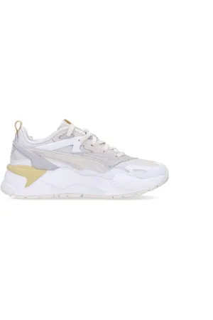 PUMA Schoenen, Heren, Wit, 37 EU, Suède, Witte Thrifted Lage Schoen met Rs-X Stijl
