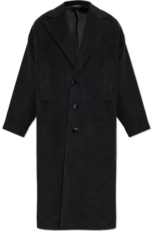 Dolce & Gabbana Mantels, Heren, Grijs, M, Wol, Wollen jas