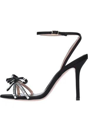 GEDEBE Schoenen, Dames, Zwart, 36 EU, Satijn, Sandalen Zwart