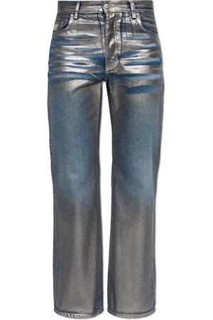 MISBHV Jeans, Heren, Grijs, W25, Katoen, Jeans met logo