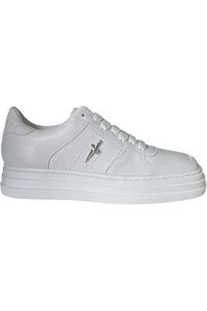 Paciotti Schoenen, Heren, Wit, 40 EU, Witte leren sneaker met vierkante neus