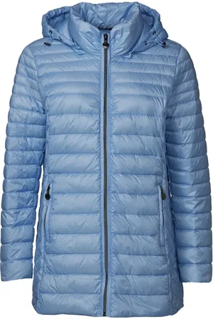 Danwear Jassen, Dames, Blauw, 3Xl, Lichte donsjas voor vrouwen