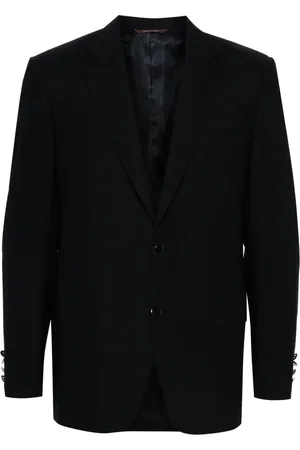 CANALI Jassen, Heren, Blauw, 5Xl, Wol, Klassieke wollen blazer met 2 knopen