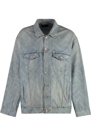 Balenciaga Jassen, Heren, Blauw, M, Denim, Vintage Denim Jack Unisex Oversize Fit