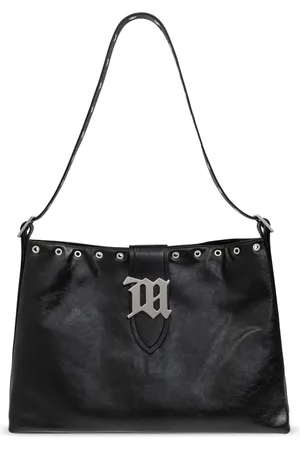 MISBHV Tassen, Dames, Zwart, ONE Size, Leer, Tas type shopper