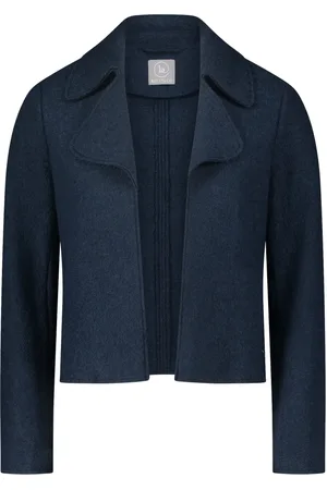 Betty & Co Jassen, Dames, Blauw, L, Casual jack met kraag