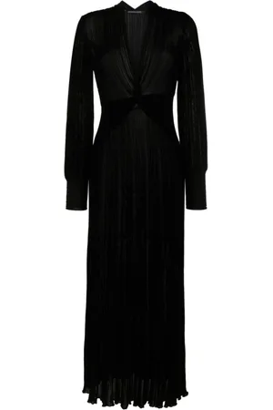 ANTONINO VALENTI Kleedjes, Dames, Zwart, M, Zwarte Wrap Jurk met Glitteraccenten