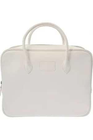 Hermès Pre-owned, Heren, Wit, ONE Size, Leer, Pre-owned Leather briefcases