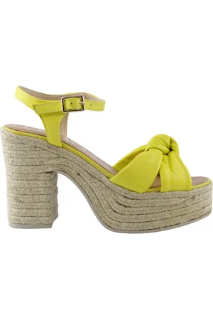 Gaimo Schoenen, Dames, Geel, 40 EU, Gele Espadrille Instap Schoenen