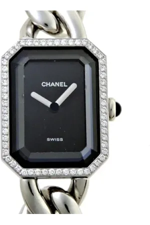 CHANEL Pre-owned, Dames, Zwart, ONE Size, Pre-owned Stainless Steel watches