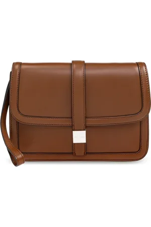 Max Mara Tassen, Dames, Bruin, ONE Size, Leer, Clutch Bianca