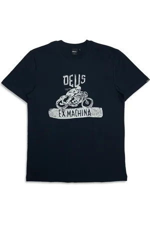 Deus Ex Machina Tops, Heren, Blauw, M, Katoen, Vintage Turps Tee