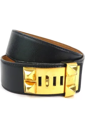 Hermès Pre-owned, Dames, Zwart, ONE Size, Leer, Pre-owned Leather belts