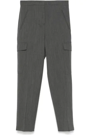 Twin-Set Broeken, Dames, Grijs, XS, Stijlvolle Broek Set