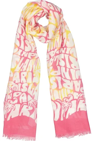 Lanvin Accessoires, Dames, Roze, ONE Size, Wol, Roze Wollen Sjaal met Franje