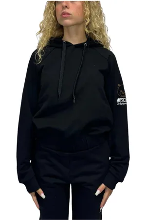 Moschino Sweatshirts & Hoodies, Dames, Zwart, S, Stijlvolle Sweatshirt voor een Trendy Look