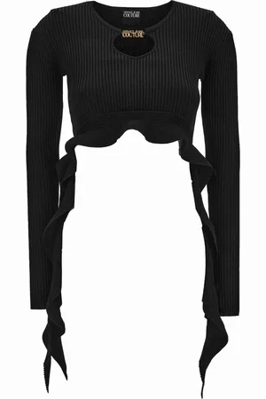 VERSACE Tops, Dames, Zwart, L, Top
