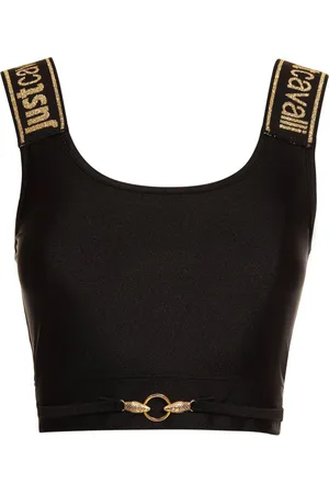 Roberto Cavalli Tops, Dames, Zwart, 2Xs, Katoen, Top