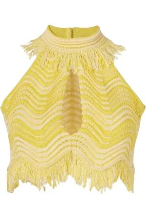 GENNY Tops, Dames, Geel, 2Xs, Truien