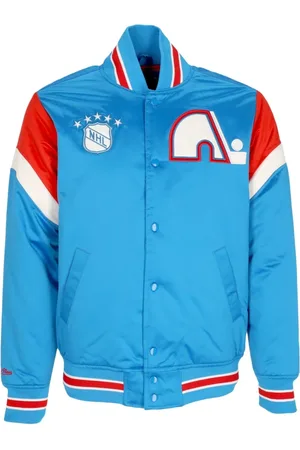 Mitchell & Ness Jassen, Heren, Blauw, S, Polyester, NHL Heavyweight Bomberjack Quenor