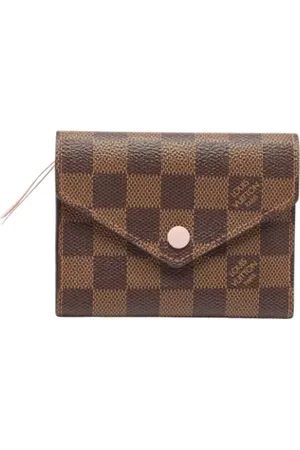 LOUIS VUITTON Pre-owned, Dames, Bruin, ONE Size, Pre-owned Coated canvas wallets
