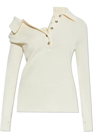 Courrèges Truien, Dames, , M, Katoen, Geribbelde Trui