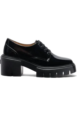 Stuart Weitzman Schoenen, Dames, Zwart, 39 EU, Leer, Soho Derby