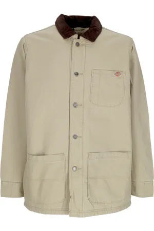 Dickies Jassen, Heren, , S, Katoen, Canvas Werkjas Chore Coat Stone Washed