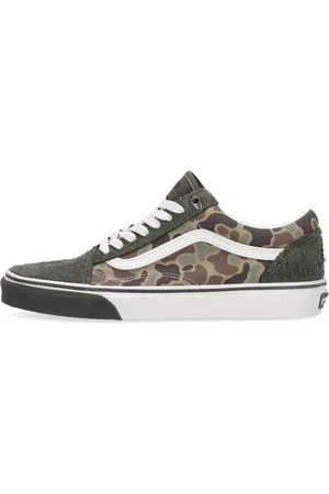Vans Schoenen, Heren, Veelkleurig, 42 1/2 EU, Suède, Grape Leaf Lage Sneaker met Vlammen