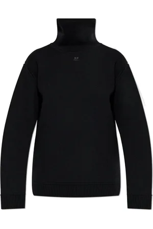 Courrèges Truien, Dames, Zwart, M, Coltrui met Geborduurd Logo