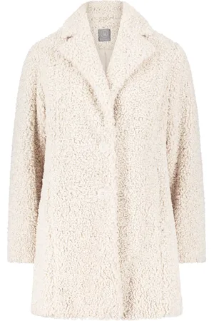 Betty & Co Jassen, Dames, , L, Pluche jas met reverskraag