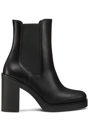 Stuart Weitzman Schoenen, Dames, Zwart, 40 EU, Leer, Bethenny 80 Chelsea Bootie