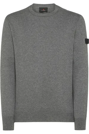 Peuterey Truien, Heren, Grijs, S, Grijze Crewneck Sweater