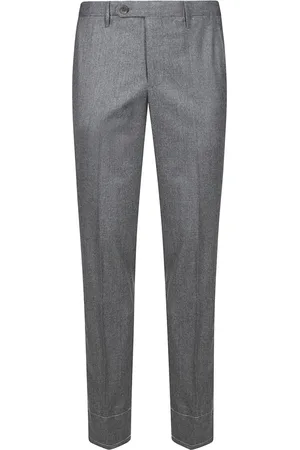 ROTA Broeken, Heren, Grijs, 4Xl, Wol, Wollen broek met ritssluiting zakken