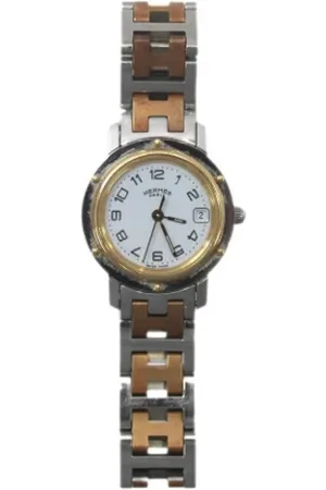 Hermès Pre-owned, Dames, Wit, ONE Size, Pre-owned Rose Gold watches