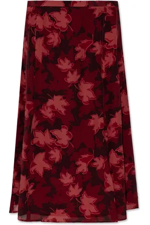 Maison Kitsuné Rokken, Dames, Rood, M, Rok met Print