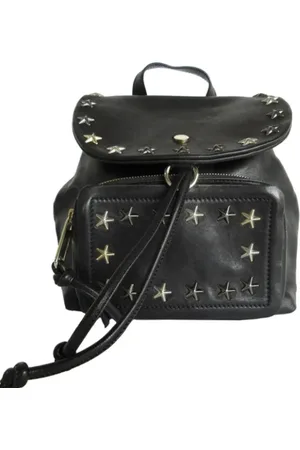 Jimmy Choo Pre-owned, Dames, Zwart, ONE Size, Pre-owned Leather backpacks