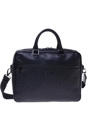 BALDININI Tassen, Heren, Zwart, ONE Size, Professional bag with braided print