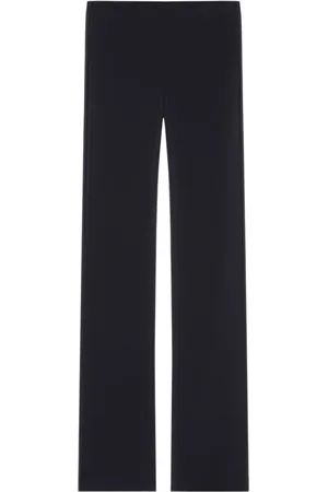 Courrèges Broeken, Dames, Zwart, S, Zwarte gelaagde broek met paneeldetails