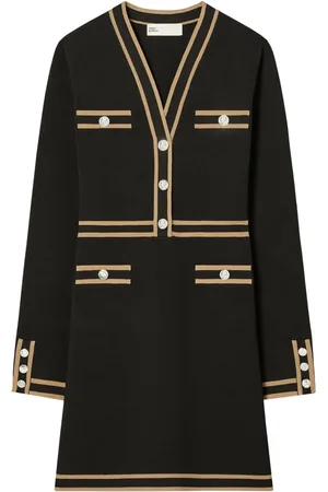 Tory Burch Kleedjes, Dames, Zwart, M, Kendra Mini Jurk