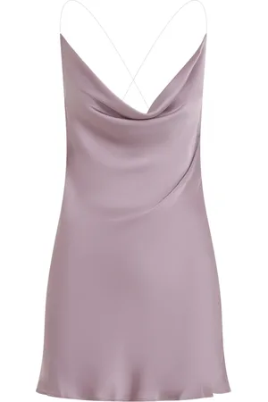 Y / PROJECT Kleedjes, Dames, Paars, S, Polyester, Mauve Onzichtbare Band Jurk