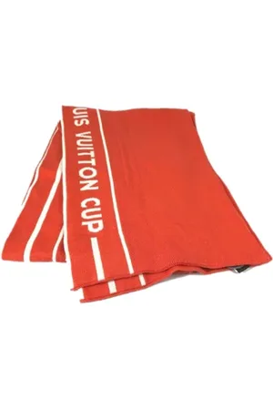 LOUIS VUITTON Pre-owned, Dames, Oranje, ONE Size, Pre-owned Cotton scarves