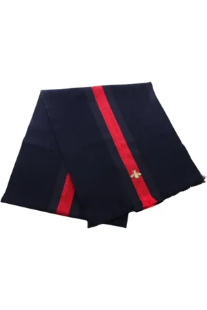 Gucci Pre-owned, Dames, Blauw, ONE Size, Kasjmier, Pre-owned Cashmere scarves