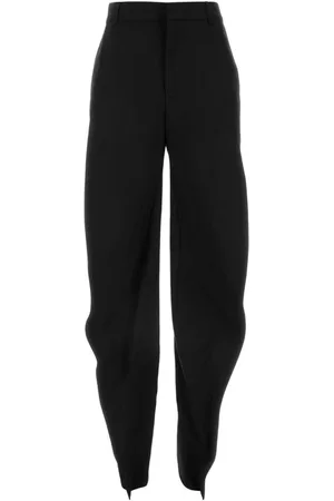 Y / PROJECT Broeken, Dames, Zwart, L, Polyester, Stretch Zwarte Polyester Blend Broek