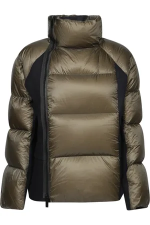 SACAI Jassen, Dames, Groen, M, Nylon, Groene jas voor vrouwen Aw 24
