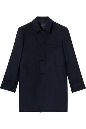Brooks Brothers Mantels, Heren, Blauw, S, Wol, Wollen Overjas