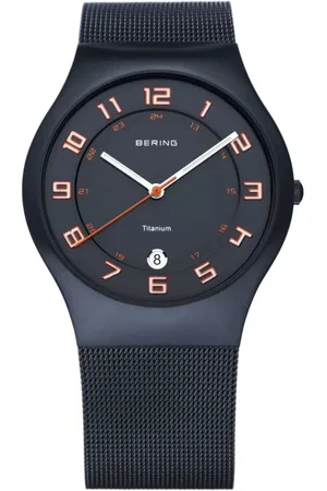 Bering Accessoires, Heren, Blauw, ONE Size, Herenhorloge Classic 37 mm Armband Milanese Blauw 11937-393