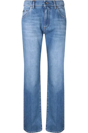 Dolce & Gabbana Jeans, Heren, Blauw, L, Katoen, Blauwe Jeans Upgrade Stijlvolle Herenkleding