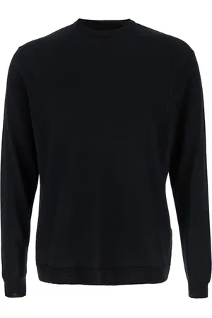LOW BRAND Truien, Heren, Zwart, M, Zwarte Crewneck Jumper Sweater